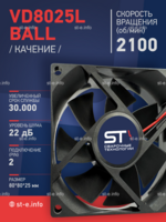 Вентилятор  VD8025L Ball (качения) 24V - st-e.info - Тамбов