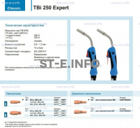 Горелка для полуавтоматической сварки TBi 250 Expert, длина 5 m. - st-e.info - Тамбов