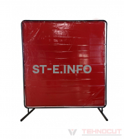 Экран защитный 1.74х1.74m, красный - st-e.info - Тамбов